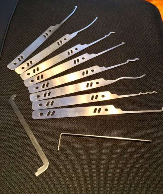 Dangerfield 10 piece Serenity Lock Pick Set + Canvas Case
