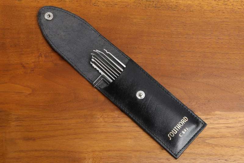 Lock Pick Set - SouthOrd C801 - 9 Piece  Leather Case