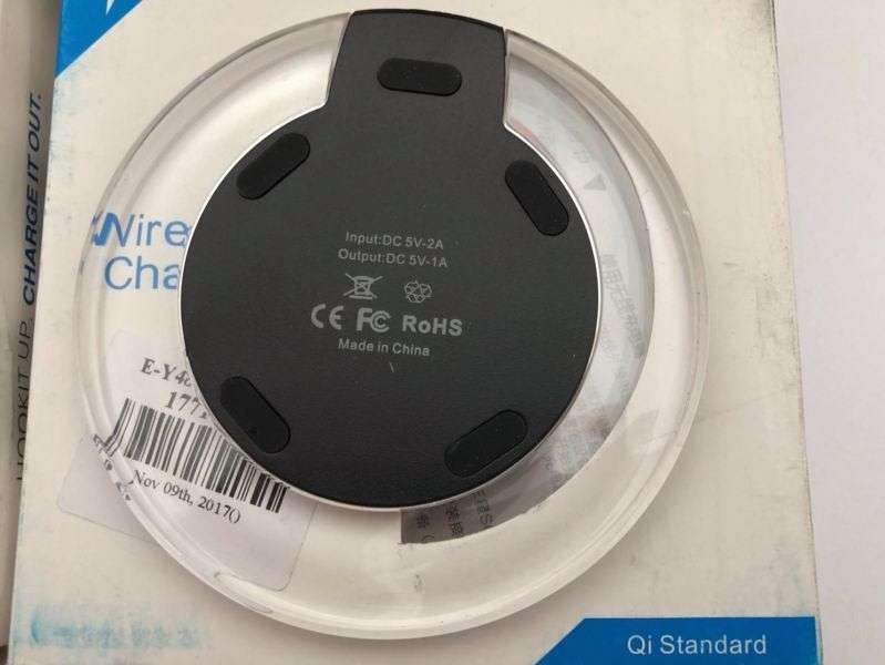Qi Wireless Charger for iPhone X, iPhone 8 and other Wireless Charging Phones