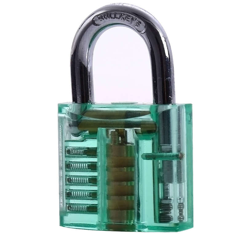 Credit Card Lock Pick with practice lock