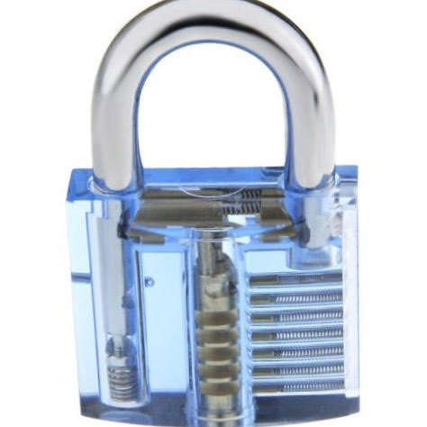 Transparent Practice Padlock - Clear