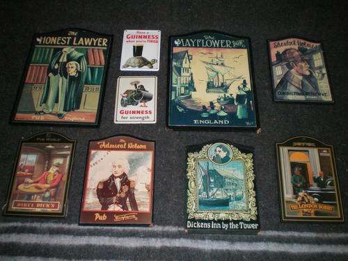 old english pub signs x 9