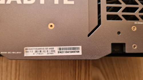 Gigabyte Gaming OC 8G RTX 3070