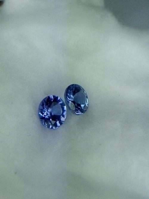 Certified GENUINE Natural TANZANITE-1.30ct BLUISH VIOLET (TCW) Tanzanite pair