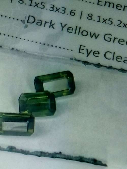5.07ct t.w VS  Natural Unheated Green Tourmaline*CERTIFIED*