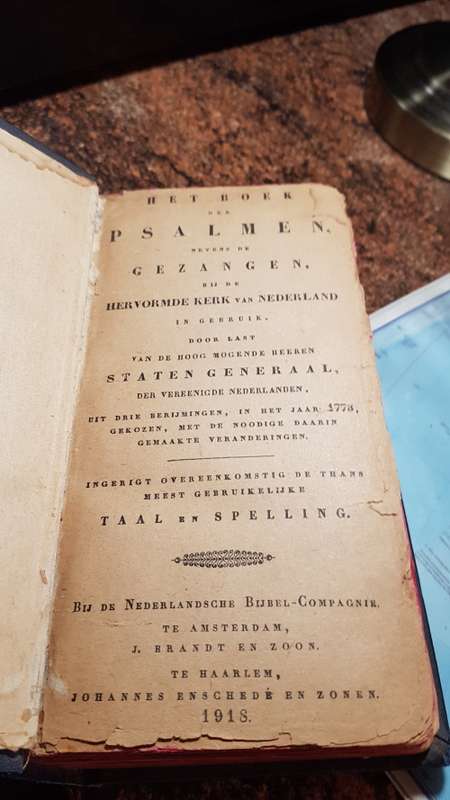 1918 Psalms en Gezangen