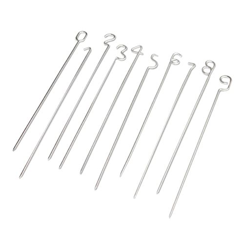 Genietti - Pack of 10 Numerical Food Skewers