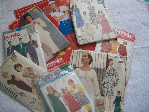 120+ sewing patterns, All sizes,male,female, children,antique patterns and modern, old and new.