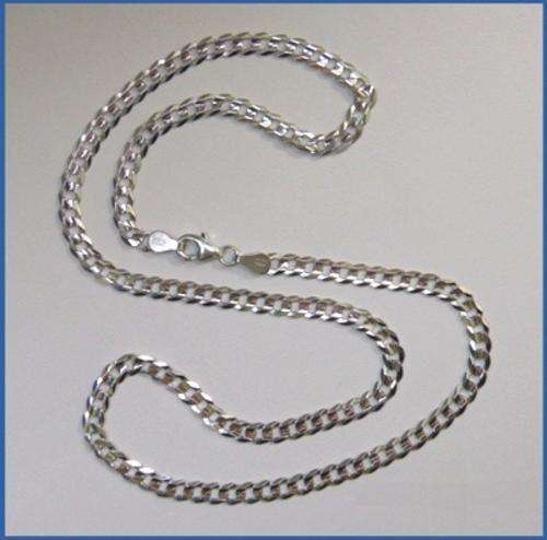 Italian Silver Curb Link Bracelets 5 mm