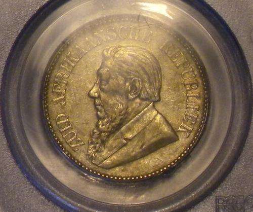 1894 ZAR HALF CROWN PCGS GRADED XF45 EXCEEDINGLY RARE**** CAT VALUE=R25000###