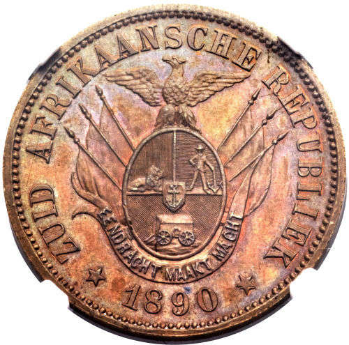 1890 PATTERN GRADED MS63BN  RARE
