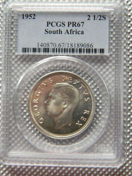 1952  Half Crown  PCGS Graded PF67  Finest Known