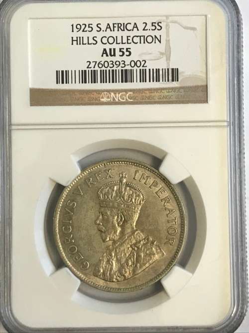 1925 Union Half Crown NGC AU55  Very Rare in High Grades Don't Miss