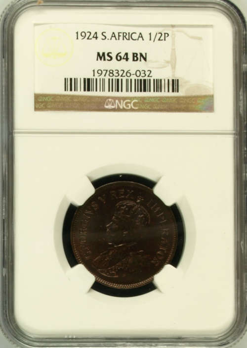 1924 Half  Penny NGC MS64