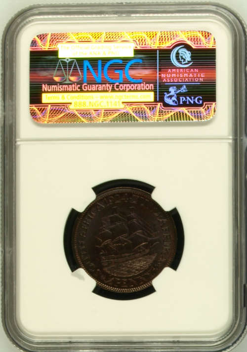 1924 Half  Penny NGC MS64