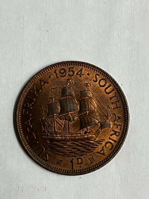 1954 Union One Penny (Mint State)