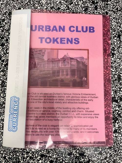 DURBAN / NATAL CLUB - 1860 TOKEN SET - EXTREMELY RARE (HARD TO GET THIS SET)