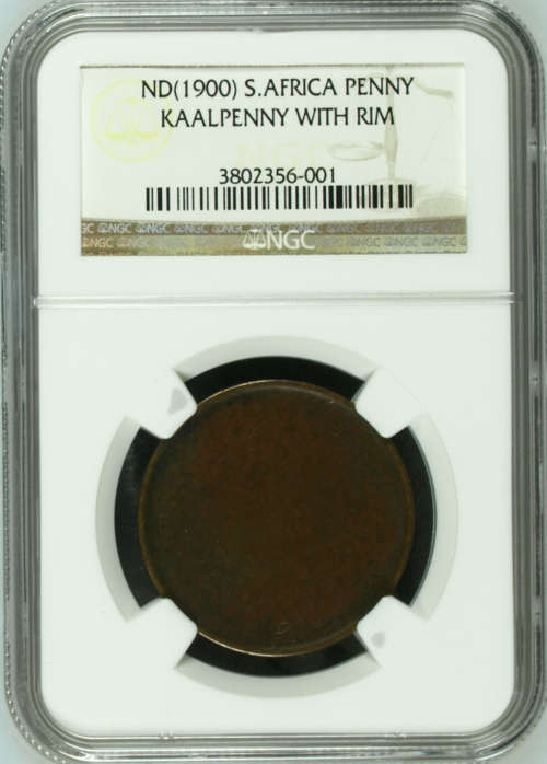 1900 ZAR Kruger Kaal Penny Blank Penny NGC Authenticated