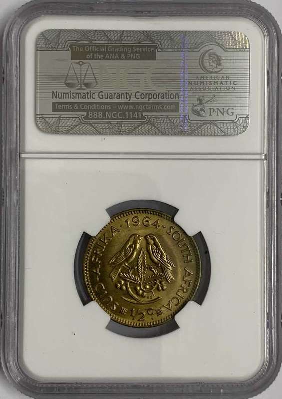 1964 1/2c, NGC graded MS65