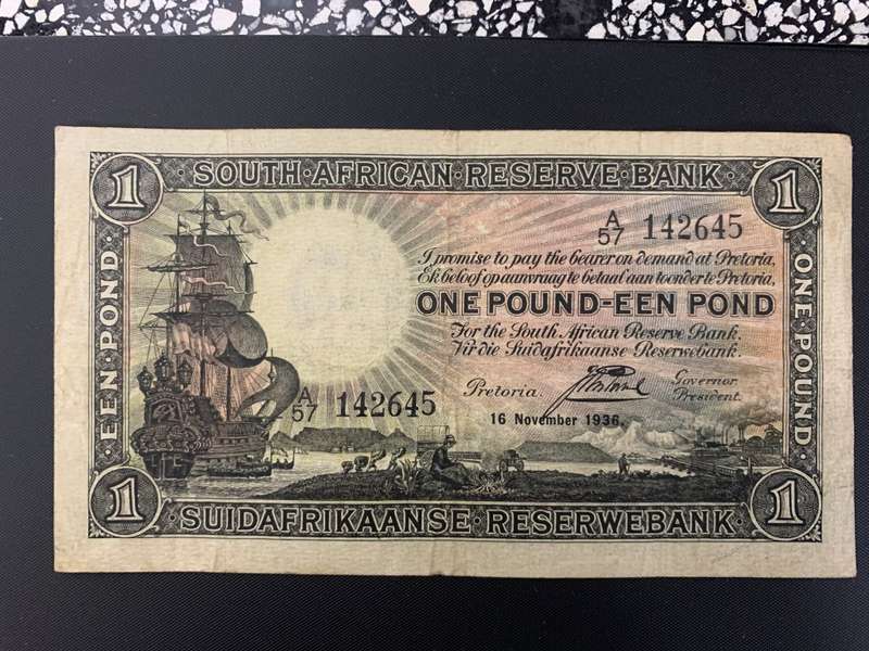 1936 one pound highly collectable