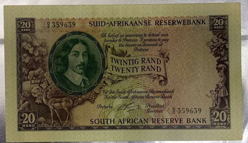 G.Rissik  Twenty Rand.  Excellent Collectable