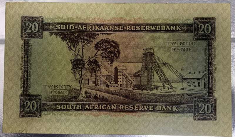 G.Rissik  Twenty Rand.  Excellent Collectable