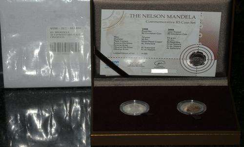 MANDELA COMMERATIVE PROOFLIKE BIRTHDAY SET. COMPLETE WITH C.O.A