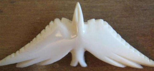 ANTIQUE ART DECO ERA, RUSSIAN  IVORY  BIRD BROOCH,.GREAT CONDITION.
