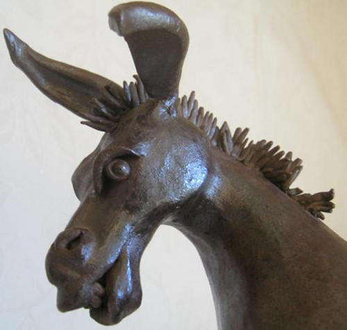 R1.00   WHAT A CHARACTER !! YOU HAVE TO LOVE HIM, HAND SCULPTURED COMIC DONKEY, HASIE V ZYL
