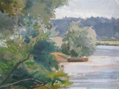 ANTIQUE UNFRAMED, WATERCOLOUR ON PAPER, SIGNED AND DATED FOR 1912 !!  EXACTLY 100 YEARS OLD.