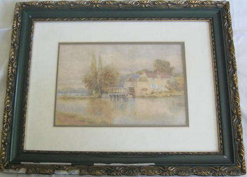 FRAMED BEHIND GLASS EARLY 1900s UNSIGNED, WATERCOLOUR ON PAPER