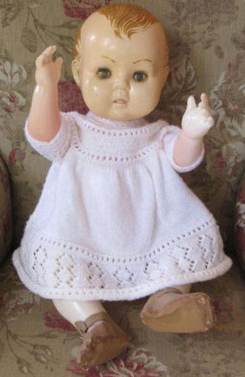 LARGE VINTAGE MADE IN HONGKONG CELLULOID DOLL, OPEN / SHUT EYES