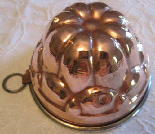 COLLECTABLE, ANTIQUE COPPER JELLY MOULD