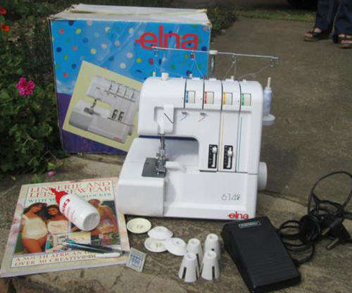 ELNA OVERLOCKER, UNWANTED GIFT USED THREE TIMES ONLY, PERFECT CONDITION