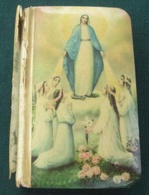 1935, " THE KEY OF HEAVEN"  PRAYER BOOK CONFIRMATION GIFT BIBLE.