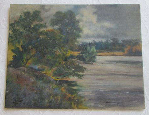 1920s ALMOST ANTIQUE, WATERCOLOUR ON CARD, UNSIGNED AND READY TO FRAME.