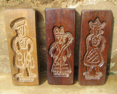 HAND CARVED WOODEN, VINTAGE DUTCH SPECULAAS COOKIE BOARDS. PLEASE OPEN AND READ FURTHER.