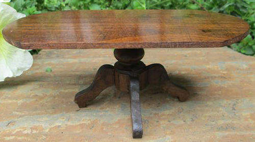 ANTIQUE WOODEN MINIATURE DOLL HOUSE OR CHILDS TOY TABLE LATE 1800s