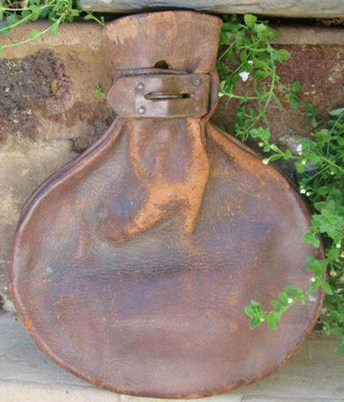 EXCITING FIND !!!!  GEORGIAN, ANTIQUE  LEATHER RENT COLLECTORS POUCH / BAG