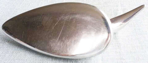 VINTAGE ALUMINUM DUCK SCULPTURE "THE LOON"  BY CANADIAN MODERNIST GORDEN HOSELTON
