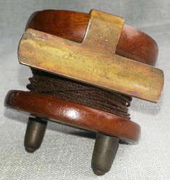 VINTAGE OR OLDER ???  WOODEN FLY FISHING REEL, POSSIBLY HAND MADE