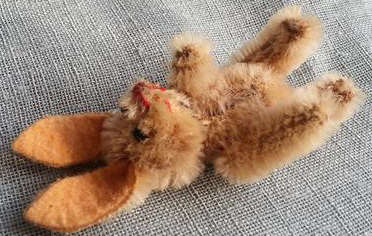 ANTIQUE AND A RARE FIND !!!!   SCHUCO BLONDE MOHAIR, GERMAN BUNNY RABBIT