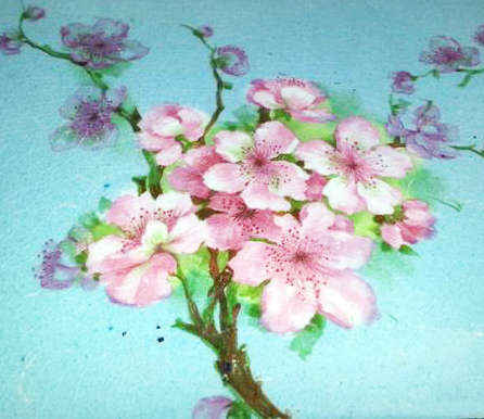 ANTIQUE, VICTORIAN PORCELAIN CHAMBER POT...POTTY... ,  HAND PAINTED PEACH BLOSSOM