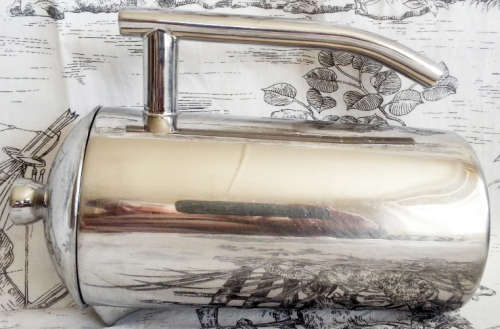 RETRO LOOKING, HEAVY QUALITY,  STAINLESS STEEL COFFEE PLUNGER, WOOLWORTHS.....
