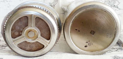 RETRO LOOKING, HEAVY QUALITY,  STAINLESS STEEL COFFEE PLUNGER, WOOLWORTHS.....