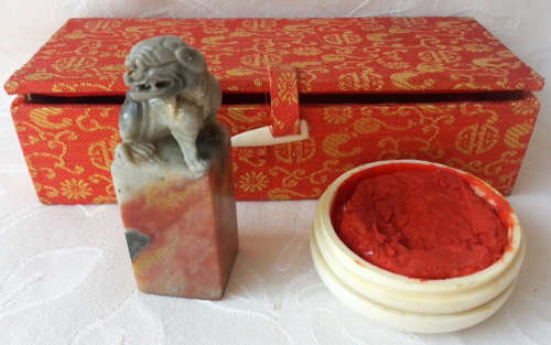 VINTAGE CHINESE, HAND CARVED SOAPSTONE  SEALS