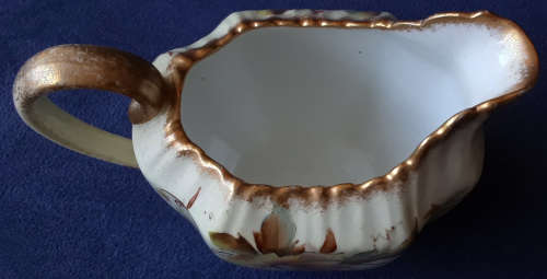 SO PRETTY......ANTIQUE, INTERESTING AND UNUSUAL CARLTONWARE MILK / CREAMER AND SUGAR BOWL