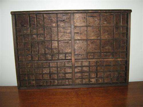 OLD TIME PRINTERS TRAY FOR ALL YOUR COLLECTABLES