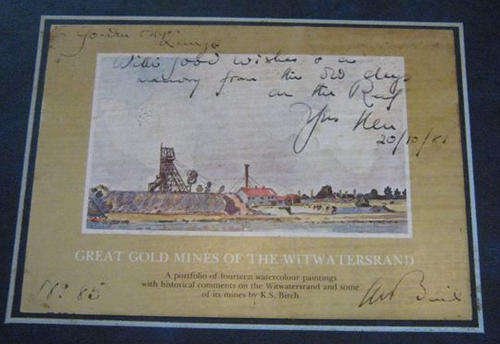 LOW START !!! PORTFOLIO OF 14 WATERCOLOUR PAINTINGS,  OF S.A. MINES BY ARTIST K.S.BIRCH