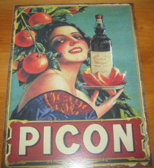 LAST ONE !!!  NOW OUT OF PRINT, PRINTED METAL SIGN, IN PERFECT CONDITION,
